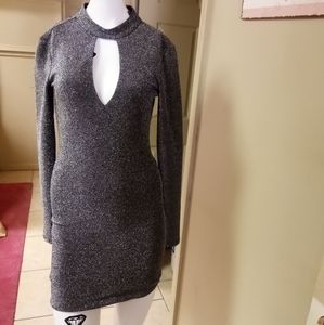 Silver & Black Dress